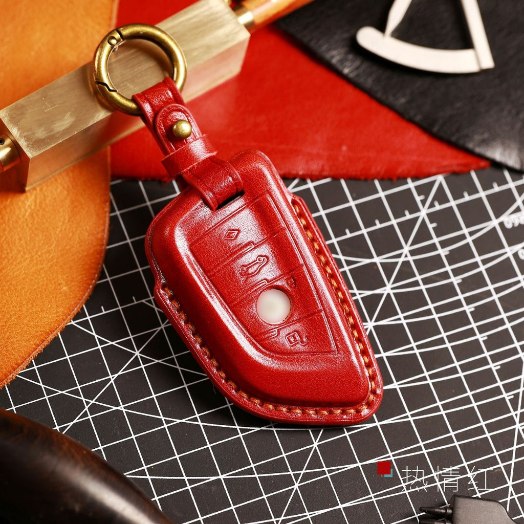 BMW Autoschlüsselhülle aus Leder – Echtleder, Premium-Passform für alle BMW Modelle
