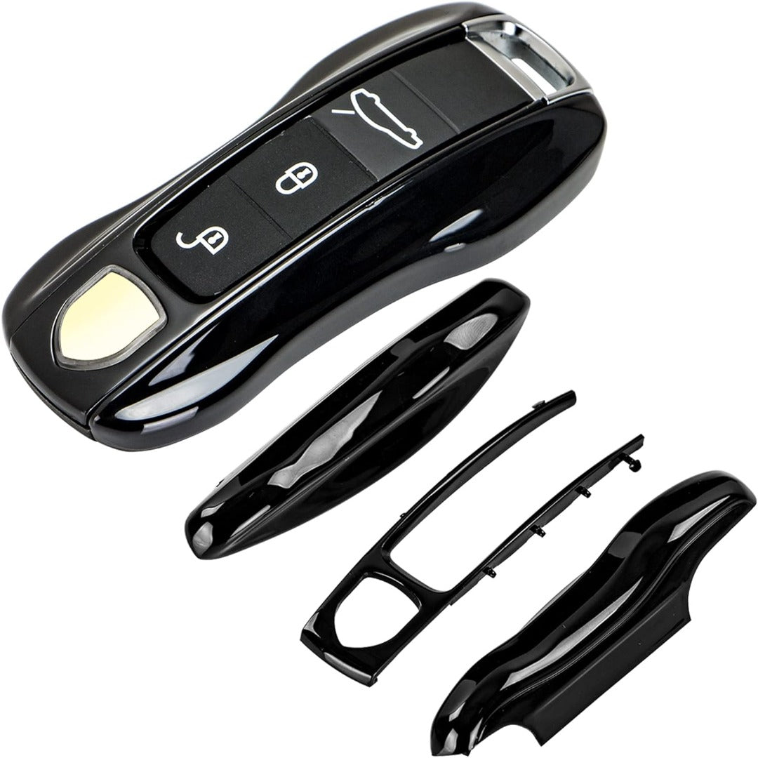 Porsche Key Shell Replacement 3-Piece Painted Key Fob Cover Shell