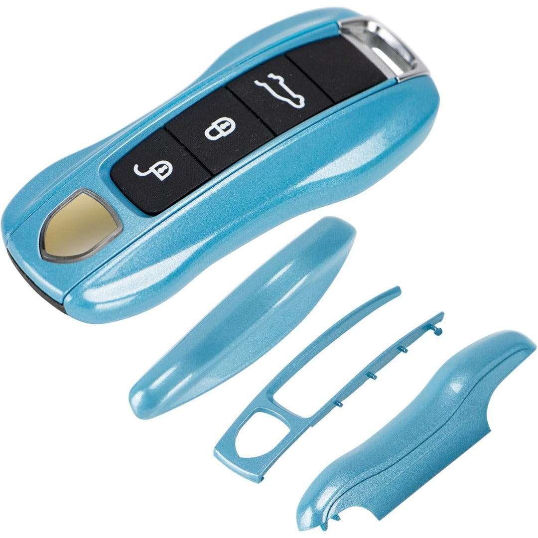 Porsche Key Shell Replacement 3-Piece Painted Key Fob Cover Shell