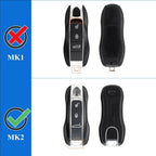 Coque de remplacement pour clé Porsche, 3 pièces, peinte 