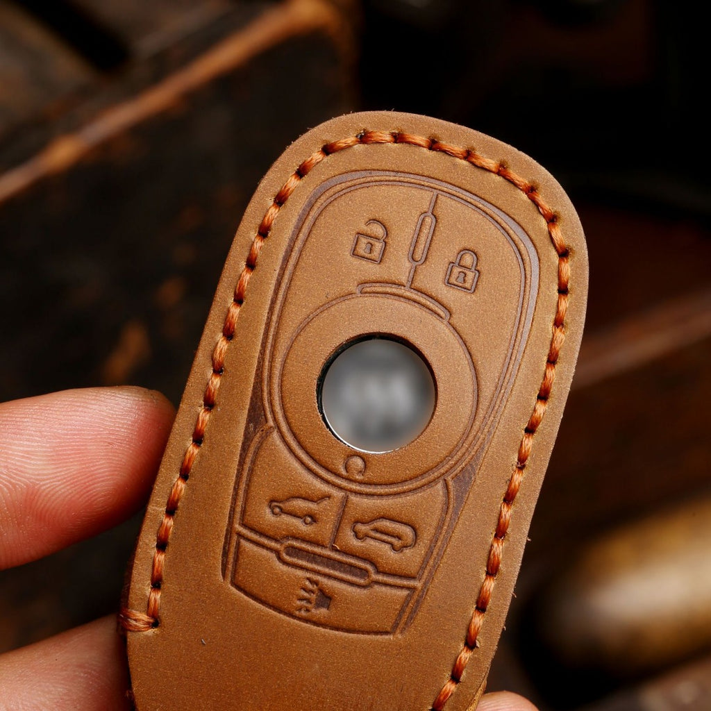 Buick GL8 GL6 Leder-Autoschlüsselhülle mit 4, 5 oder 6 Tasten