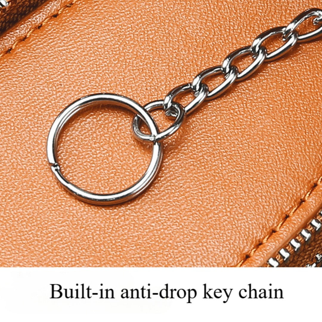 Étui à clés de voiture en cuir double couche, compatible avec tous les modèles