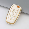 Carsine Ford Car Key Case Golden Edge White / Key case