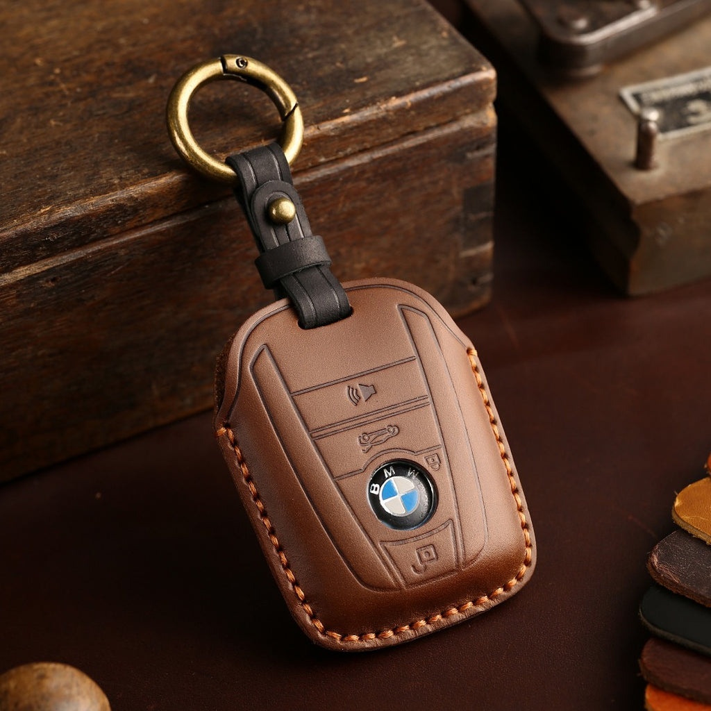 Carsine BMW I3 I8 Leather Car Key Cover Black