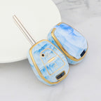 Étui pour clé de voiture Isuzu en or incrusté de jade