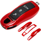Porsche Key Shell Replacement 3-Piece Painted Key Fob Cover Shell