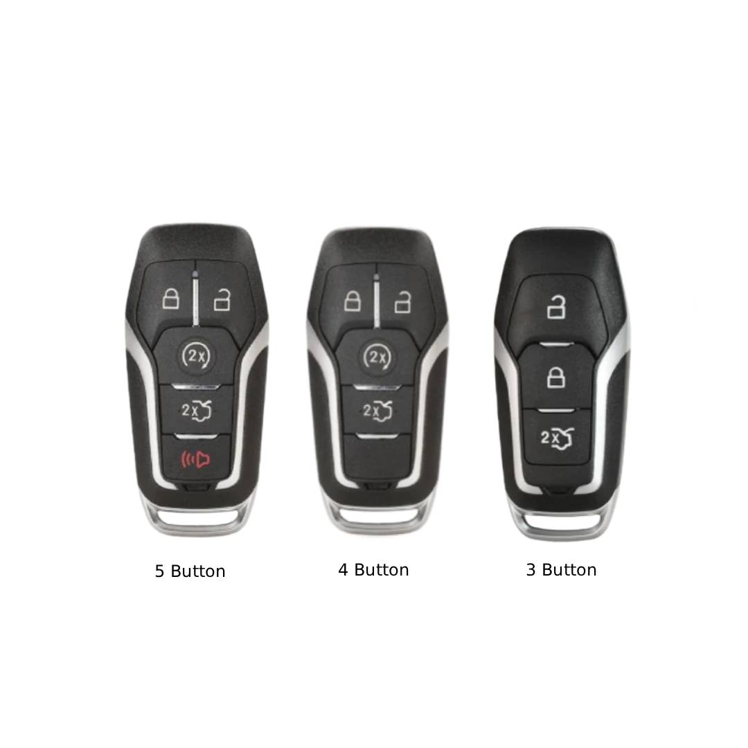 Étui en cuir pour clé de voiture Ford Escort Mondeo EcoSport Edge Mustang Explorer (3, 4, 5 boutons)