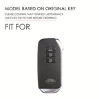 Carsine Kia Leather Car Key Cover Black