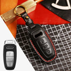 Premium Audi Leather Car Key Cover - Luxury Protection & Custom Fit for Audi Keys