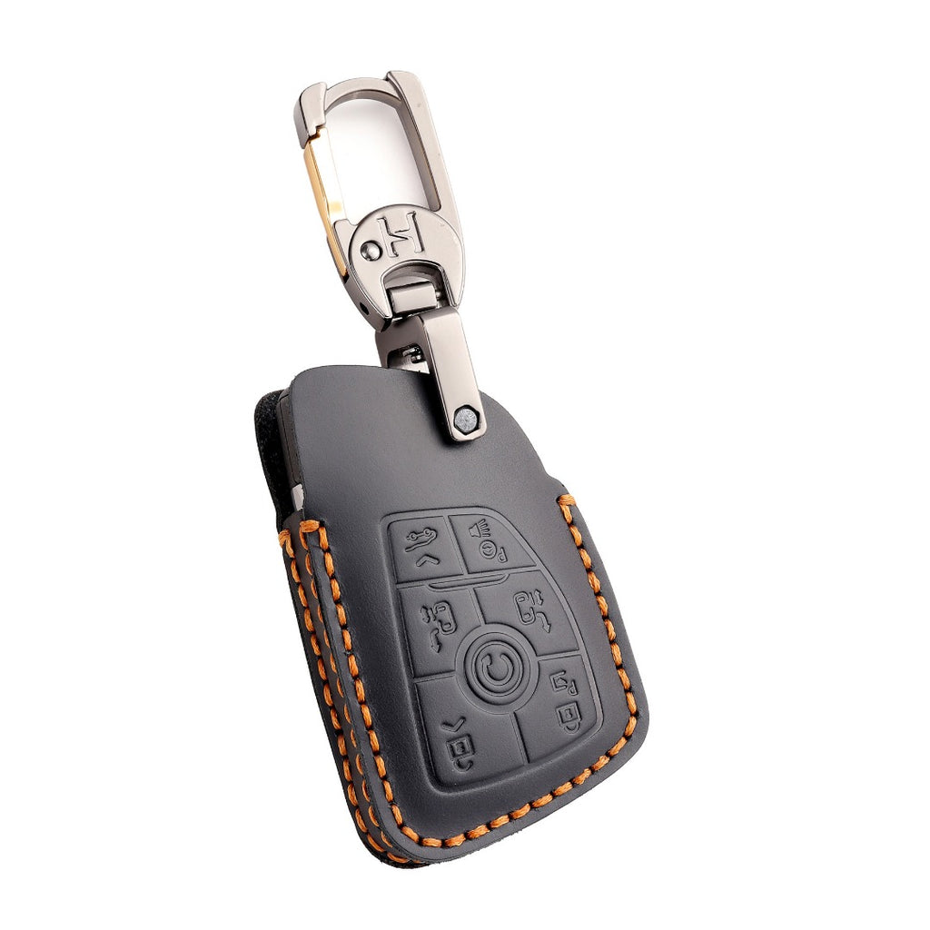 Carsine Buick Avenir GL8 Century Leather Car Key Cover Black