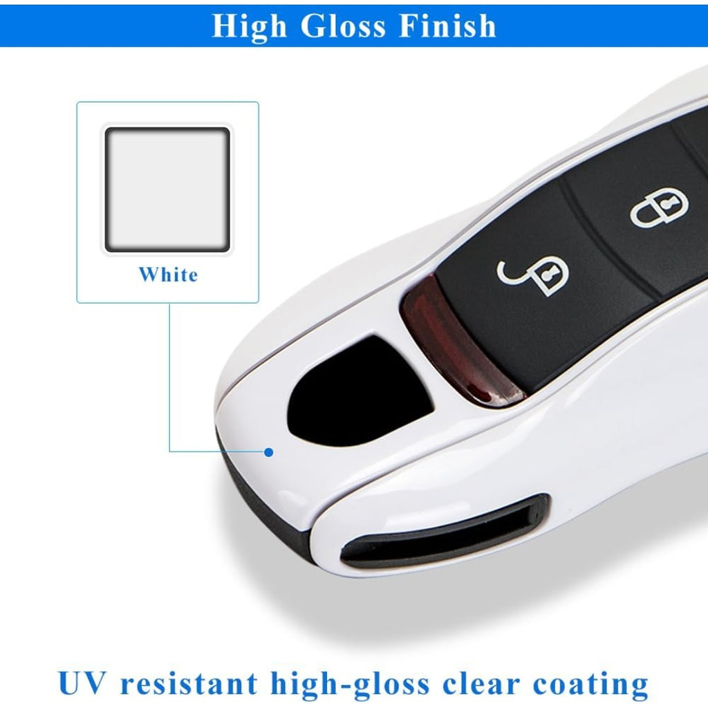 Porsche Key Shell Replacement 3-Piece Painted Key Fob Cover Shell