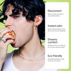 Ear Plugs – Ultra-Comfy Reusable 24dB (SNR) Noise-Reducing Earplugs for Sleep, Deep Focus, Travel, Noise Sensitivity, Flexible Hearing Protection, Customizable Fit