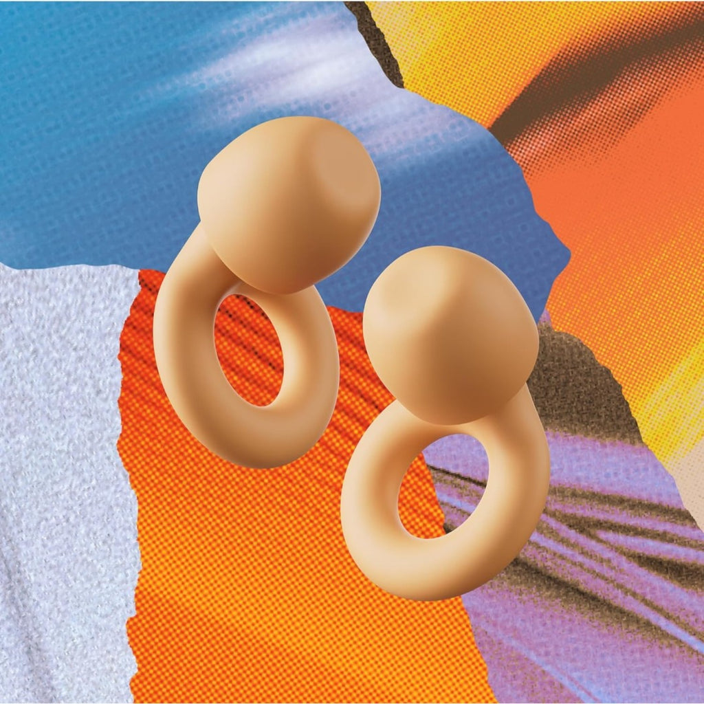 Ear Plugs – Ultra-Comfy Reusable 24dB (SNR) Noise-Reducing Earplugs for Sleep, Deep Focus, Travel, Noise Sensitivity, Flexible Hearing Protection, Customizable Fit