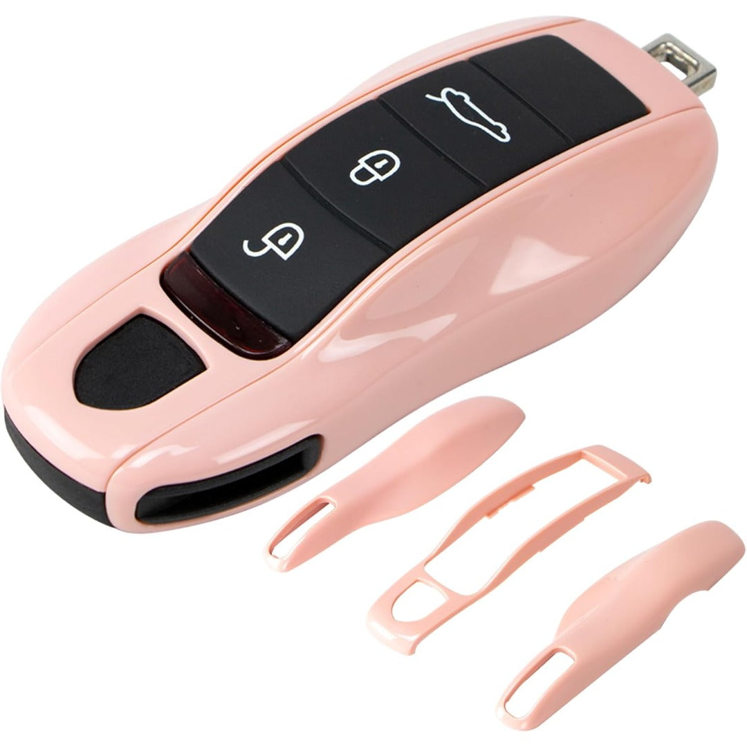Porsche Key Shell Replacement 3-Piece Painted Key Fob Cover Shell