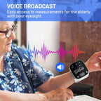 Blood Pressure Monitor Rechargeable Blood Pressure Monitors for Home Use Adjustable Automatic Wrist Cuff Voice Broadcast 2 * 120 Reading Memory for 2 Users with Carrying Case
