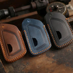 Carsine Cadillac Leather Key Cover - Premium Protector for All Models Black / A