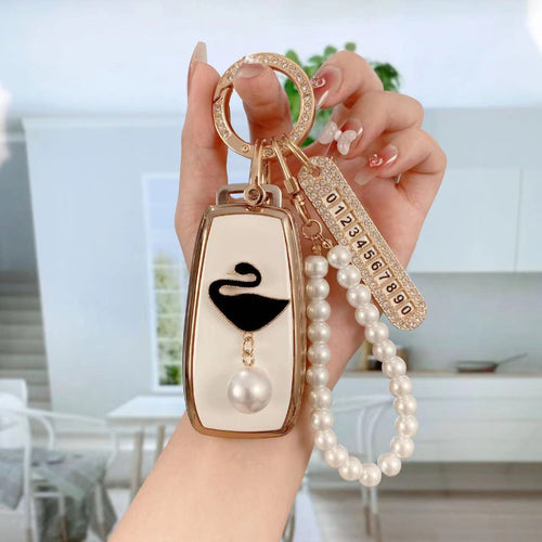 Carsine DIY Black Swan Pearl Stickers