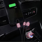Carsine Rhinestone USB Charging Cable