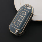 Carsine Ford Car Key Case Golden Edge Grey / Key case